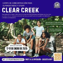 Oportunidad emocionante: excursión a Clear Creek!